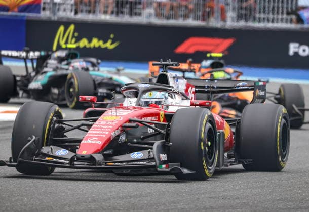 Formula One Miami Grand Prix - Race Scuderia Ferrari driver Charles Leclerc of Monaco competes in the Formula 1 Miami Grand Prix at the Miami International Autodrome in Miami Gardens, Florida, USA, 03 May 2026. MIAMI GARDENS United States  Copyright: xCRISTOBALxHERRERA-ULASHKEVICHx