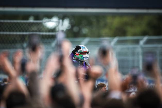 F1 - MIAMI GRAND PRIX 2026 KIMI ANTONELLI Andrea (ita), Mercedes AMG F1 Team W16, portrait, celebrate his win during the Formula 1 Miami Grand Prix 2026, 4th round of the 2026 Formula One World Championship, WM, Weltmeisterschaft from May 1 to 3, 2026 on the Miami International Autodrome, in Miami Gardens, USA - Miami GardensUnited States  Copyright: xDPPIx
