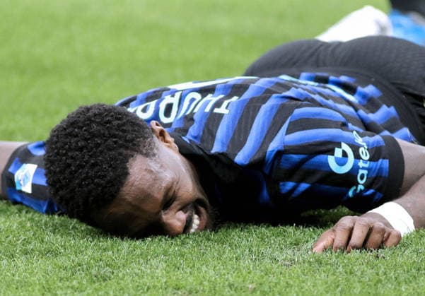 Foto IPP Albano Angilletta Milano 03 05 2026 Calcio Campionato di serie A 2025 2026 Inter - Parma nella foto: Marcus Thuram esulta dopo il suo gol dell 1 a 0 dell Inter Italy Photo Press World Copyright italy ITALY  Copyright: xR4924_italyphotopressx