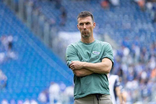 Germany Karlsruher SC vs SV Darmstadt 98, Matchday 32, 2 Bundesliga, Season 2025 26, BBBank Wildpark Karlsruhe Christian Eichner Coach, Karlsruher SC after the match Karlsruhe BBBank Wildpark Baden Württemberg Germany Copyright: xBenedictxChristx