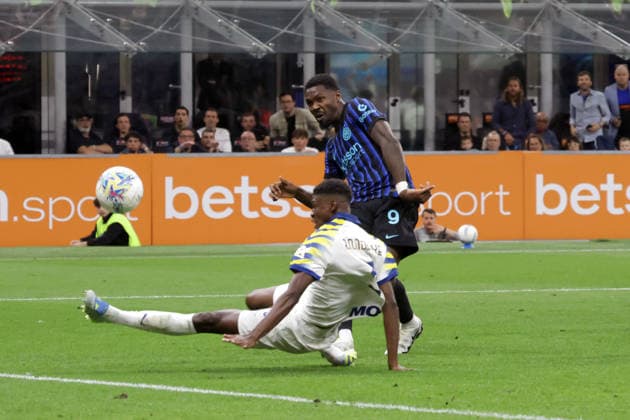 MARCUS THURAM, Inter, Serie A 2025-26, Inter-Parma, scores goal, gol, 1-0 SERIE A 2025-26 INTER-PARMA