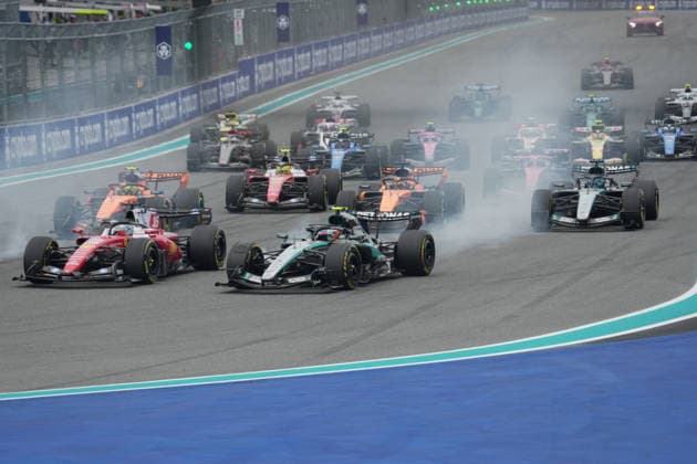 Formula 1 Crypto com Miami Grand Prix 2026 03 05 2026, Miami International Autodrome, Miami, Formula 1 Crypto com Miami Grand Prix 2026 ,in picture Race start , Charles Leclerc MCO , Scuderia Ferrari HP, Andrea Kimi Antonelli ITA , Mercedes AMG Petronas Formula One Team, Lando Norris GBR , McLaren Mastercard F1 Team, Oscar Piastri AUS , Lewis Hamilton GBR , George Russell GBR nordphotoxGmbHx xBratic nph00250