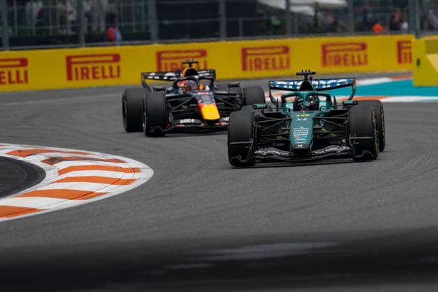 May 3, 2026, Miami, United States: Canadian driver LANCE STROLL (Aston Martin F1 Team) drives during the F1 Miami Grand Prix at Miami International Autodrome in Miami, United States. Formula 1 2026: Miami Grand Prix - Antonelli Wins  - ZUMAg147 20260503_fap_g147_049 Copyright: xJamesxGasperottix