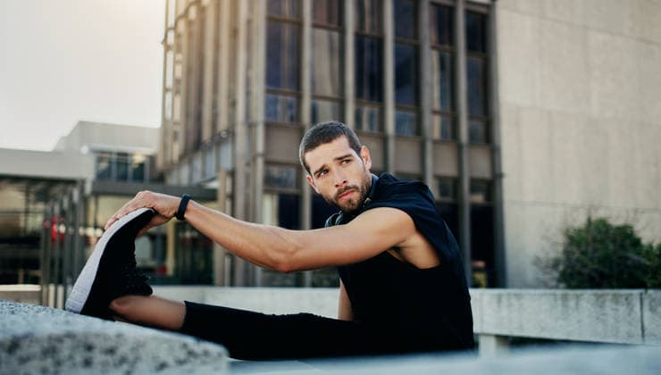 Limits were made to be stretched past. a young man stretching during his workout in the city (License=RF) 19854621 ,model released, Symbolfoto  Copyright: xZoonar.com YurixArcursxpeopleimages.comx 19854621 ,model released, Symbolfoto ,property released