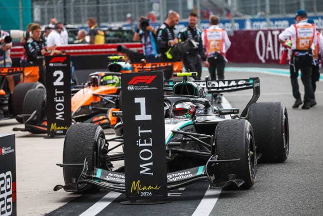 F1 - MIAMI GRAND PRIX 2026 KIMI ANTONELLI Andrea (ita), Mercedes AMG F1 Team W16, portrait during the Formula 1 Miami Grand Prix 2026, 4th round of the 2026 Formula One World Championship, WM, Weltmeisterschaft from May 1 to 3, 2026 on the Miami International Autodrome, in Miami Gardens, USA - Miami GardensUnited States  Copyright: xANTONINxVINCENTx