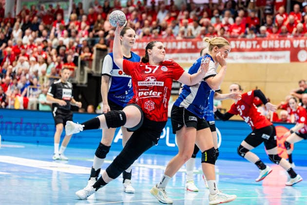 03 05 2026, GER, Handball, Women, Season 2025 2026, Alsco 1 Bl, PlayOff Semifinal Game 2, Thueringer HC HSG Blomberg Lippe Josefine Hanfland Thueringer HC,57 99947 Bad Langensalza Salza Halle Sporthalle Mehrz Thüringen Germany