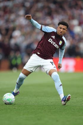 Aston Villa gegen Tottenham 3 Mai 2026, Aston Premier League Fußball Aston Villa gegen Tottenham Hotspur Jadon Sancho von Aston Villa Foto Charlotte Wilson Abseits Aston UK  Copyright: xCharlottexWilsonx xOffsidexOffside
