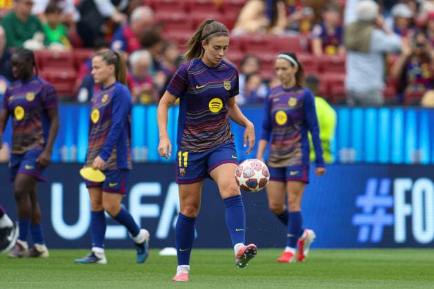 BARCELONA, SPAIN, MAY 3: Alexia Putellas (11 FC Barcelona, Barca during warm up during the UEFA Womens Champions League match between FC Barcelona and Bayern Munich at Spotify Camp Nou on May 3rd, 2026 in Barcelona, Spain (Photo by Alexander Canillas Sports Press Photo)  Copyright: xAlexanderxCanillas SPPx Sportspressphoto_SPR141650