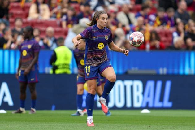 BARCELONA, SPAIN, MAY 3: Alexia Putellas (11 FC Barcelona, Barca during warm up during the UEFA Womens Champions League match between FC Barcelona and Bayern Munich at Spotify Camp Nou on May 3rd, 2026 in Barcelona, Spain (Photo by Alexander Canillas Sports Press Photo)  Copyright: xAlexanderxCanillas SPPx Sportspressphoto_SPR141651
