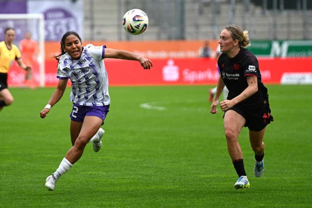Ella Touon Google Pixel Frauen Bundesliga SGS Essen Bayer Leverkusen 05 03 2026 Ella Touon SGS Essen , Google Pixel Frauen Bundesliga, 24 Matchday, SGS Essen vs Bayer Leverkusen on May 03, 2026 at the stadium on Hafenstraße, Essen