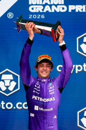 May 3, 2026, Miami, Florida, United States: Mercedes-AMG PETRONAS F1 Team s Italian driver Andrea Kimi Antonelli seen after the race of the Formula 1 Miami Grand Prix 2026. Formula 1 Miami Grand Prix 2026 In Miami - 03 May 2026  - ZUMAs197 20260503_aaa_s197_503 Copyright: xLucaxMartinix