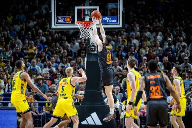 Basketball Berlin 03 05 2026 Season 2025 2026 EasyCredit BBL 1 Bundesliga Men, Men Alba Berlin NINERS Chemnitz Yordan Minchev Chemnitz, No 91