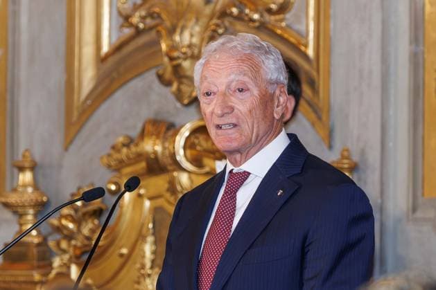 Foto IPP - Emanuela Vertolli Gruppo Editoriale LiveMedia Rome 04 05 2026 Nella foto: The President of the Italian National Olympic Committee Luciano Buonfiglio attends the meeting between the President of the Italian Republic and the Italian women s and men s national tennis teams on May 04, 2026 at Palazzo del Quirinale, Rome, Italy Italy Photo Press - World Copyright Rome italy Italy ITALY  Copyright: xR4924_italyphotopressx