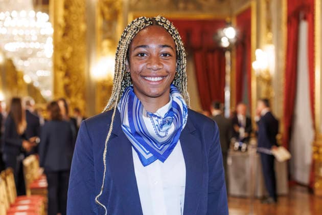 Sergio Mattarella met with the national tennis teams in Rome, Italy - 04 May 2026 Tyra Grant attends the meeting between the President of the Italian Republic and the Italian women s and men s national tennis teams in Rome. Rome Italy Copyright: xEmanuelaxVertollix xSOPAxImagesx EVertolli_Quirinale_20260504(4)