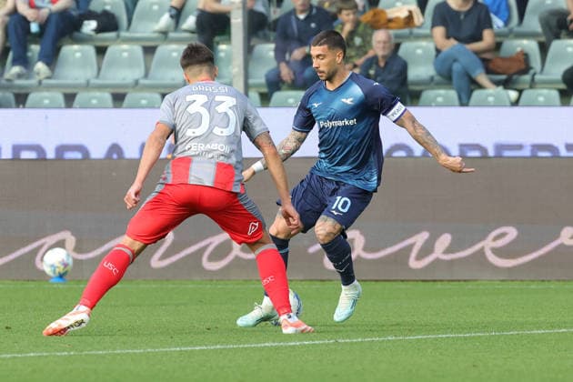 Lazio’s Mattia Zaccagni during the Serie A soccer match between Cremonese and Lazio at the Giovanni Zini Stadium in Cremona Italy - Sunday, 4 may 2026. - Soccer .  Copyright: xAlbertoxMariani LaPressex