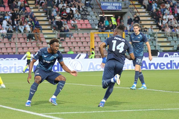 May 4, 2026, Cremona: SS Lazio s Tijjani Noslin celebrates after scoring during the italian soccer Serie A match between US Cremonese vs SS Lazio at the Giovanni Zini stadium in Cremona, Italy, 4 May 2026 ANSA DAVIDE CASENTINI Soccer: Serie A; Cremonese Vs Lazio  - ZUMAa110 20260504_zaf_a110_020 Copyright: xDavidexCasentinix
