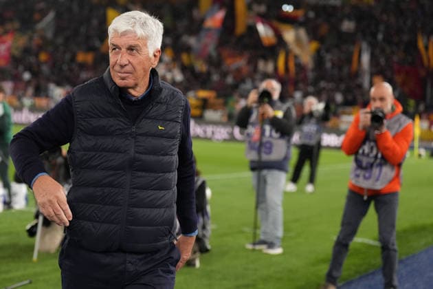Roma™s head coach Gian Piero Gasperini during the Serie A EniLive soccer match between Roma and Fiorentina at the Rome s Olympic stadium, Italy - Monday May 4, 2026 - Soccer ( Photo by Alfredo Falcone LaPresse )  Copyright: xAlfredoxFalcone LaPressex