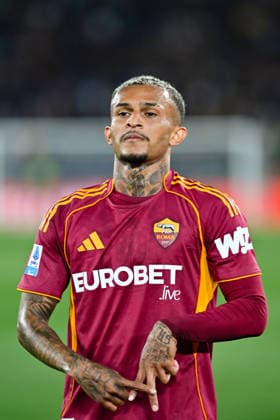Foto IPP Cavaliere Emiliano. Roma 04 05 2026 Calcio Campionato Serie A 2025-2026. Roma - Fiorentina. Nella foto: esulta Wesley per il gol. Italy Photo Press - World Copyright italy ITALY  Copyright: xR4924_italyphotopressx