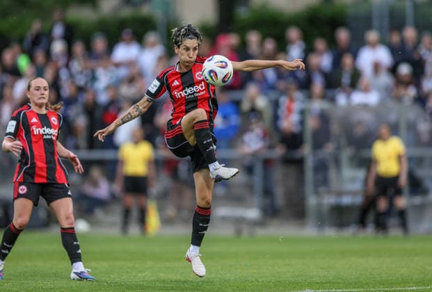 GER, Frankfurt, Eintracht Frankfurt vs FC Nürnberg, Google Pixel Bundesliga, Football, DFB, Season 2025 2026, Stadion am Brentanobad, 24 Matchday in picture Sara Doorsoun Eintracht Frankfurt Women 23 DFB DFL REGULATIONS PROHIBIT ANY USE OF PHOTOGRAPHS AS IMAGE SEQUENCES AND OR QUASI VIDEO, 04 05 2026 Copyright: HMBxMedia HendrikxHamelau