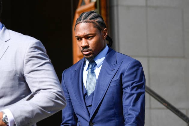 NFL, Stefon Diggs acquitted by court of violence charges - Stock photos