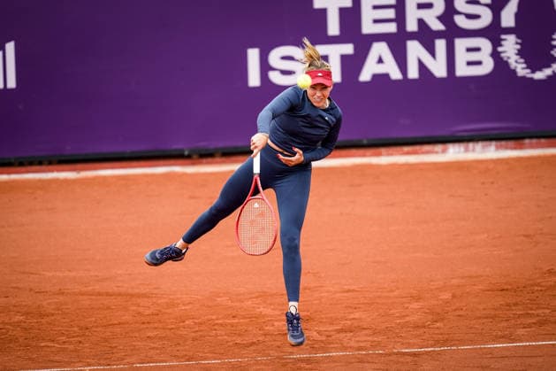 WTA125 Istanbul Open - Day Three Donna Vekic of Croatia competes against Aliona Falei of Belarus during the round of 32 match at the Istanbul Open at the Turkish Tennis Federation Training Center in Istanbul, Turkey, on May 4, 2026. Istanbul Istanbul Turkey  Copyright: xYagizxGurtugx originalFilename:gurtug-wta125is260504_npAZr.jpg