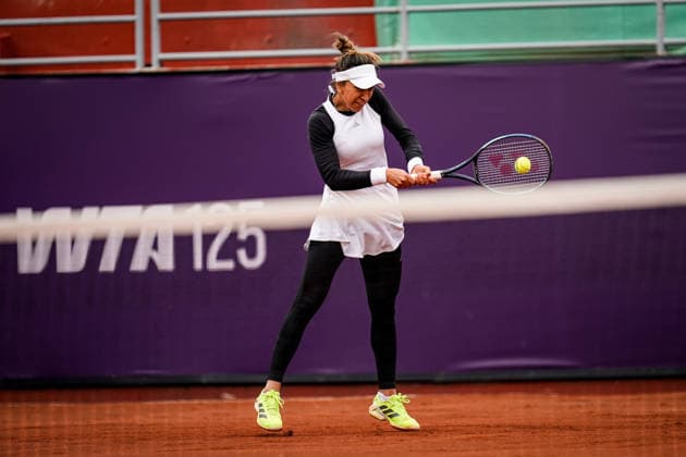 WTA125 Istanbul Open - Day Three Cagla Buyukakcay of Turkey competes in the round of 32 match against Polina Kudermetova of Uzbekistan during the Istanbul Open at the Turkish Tennis Federation Training Center in Istanbul, Turkey, on May 4, 2026. Istanbul Istanbul Turkey  Copyright: xYagizxGurtugx originalFilename:gurtug-wta125is260504_npA5O.jpg