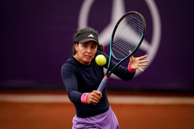 WTA125 Istanbul Open - Day Three Ayla Aksu of Turkey competes in the round of 32 match against Elizara Yaneva of Bulgaria during the Istanbul Open at the Turkish Tennis Federation Training Center in Istanbul, Turkey, on May 4, 2026. Istanbul Istanbul Turkey  Copyright: xYagizxGurtugx originalFilename:gurtug-wta125is260504_npd3w.jpg
