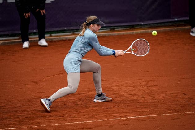 WTA125 Istanbul Open - Day Three Storm Hunter of Australia competes against Polina Iatcenko during the round of 32 match at the Istanbul Open at the Turkish Tennis Federation Training Center in Istanbul, Turkey, on May 4, 2026. Istanbul Istanbul Turkey  Copyright: xYagizxGurtugx originalFilename:gurtug-wta125is260504_npRvA.jpg