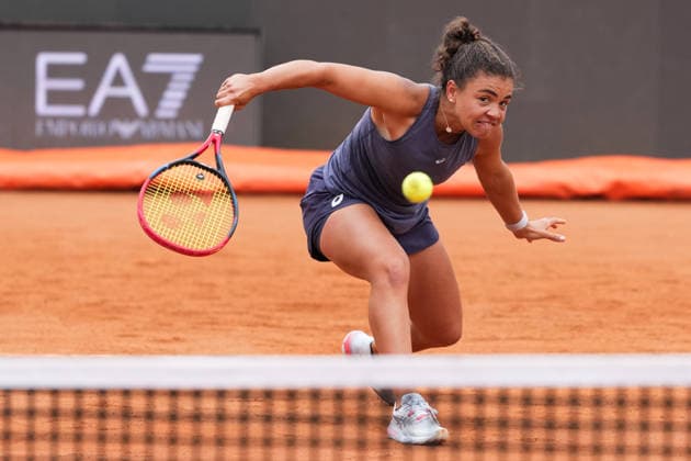 Jasmine Paolini of Italy during a training session at the Internazionali BNL d Italia 2026 tennis tournament at Foro Italico in Rome, Italy on May, 5, 2026. AntoniettaxBaldassarre