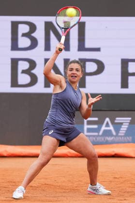 Jasmine Paolini of Italy during a training session at the Internazionali BNL d Italia 2026 tennis tournament at Foro Italico in Rome, Italy on May, 5, 2026. AntoniettaxBaldassarre