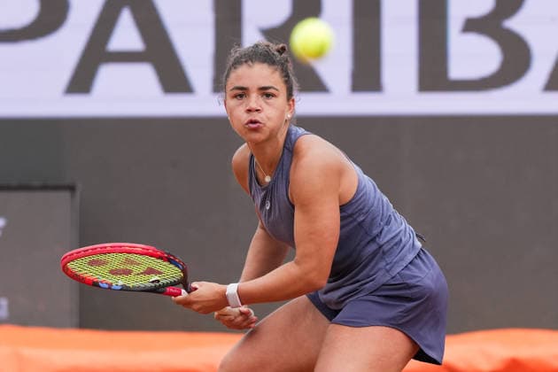 Jasmine Paolini of Italy during a training session at the Internazionali BNL d Italia 2026 tennis tournament at Foro Italico in Rome, Italy on May, 5, 2026. AntoniettaxBaldassarre