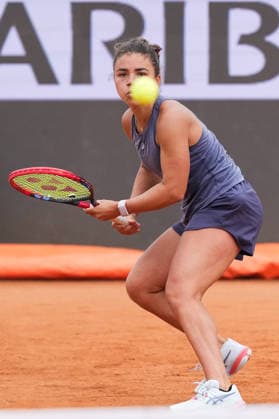 Jasmine Paolini of Italy during a training session at the Internazionali BNL d Italia 2026 tennis tournament at Foro Italico in Rome, Italy on May, 5, 2026. AntoniettaxBaldassarre