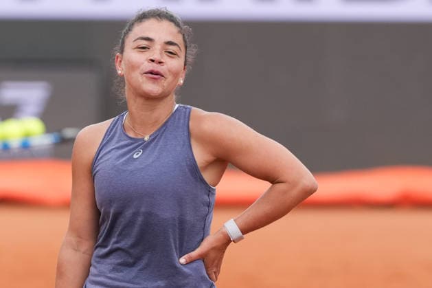 Jasmine Paolini of Italy during a training session at the Internazionali BNL d Italia 2026 tennis tournament at Foro Italico in Rome, Italy on May, 5, 2026. AntoniettaxBaldassarre