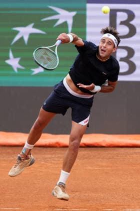 Tomas Martin Etcheverry of Argentina during a training session at the Internazionali BNL d Italia 2026 tennis tournament at Foro Italico in Rome, Italy on May, 5, 2026. AntoniettaxBaldassarre