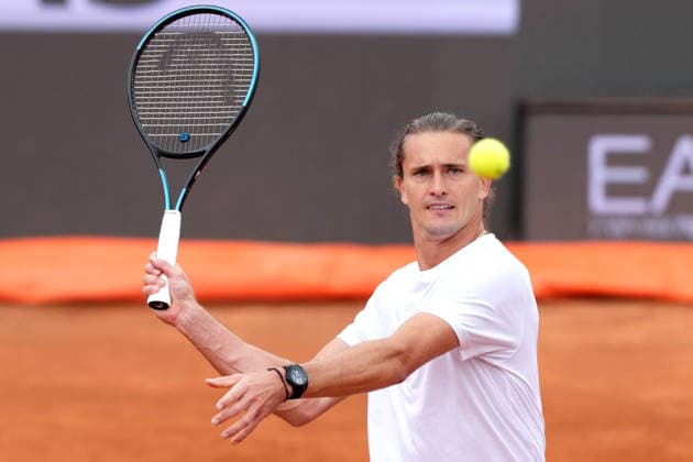 Alexander Zverev of Germany during a training session at the Internazionali BNL d Italia 2026 tennis tournament at Foro Italico in Rome, Italy on May, 5, 2026. AntoniettaxBaldassarre
