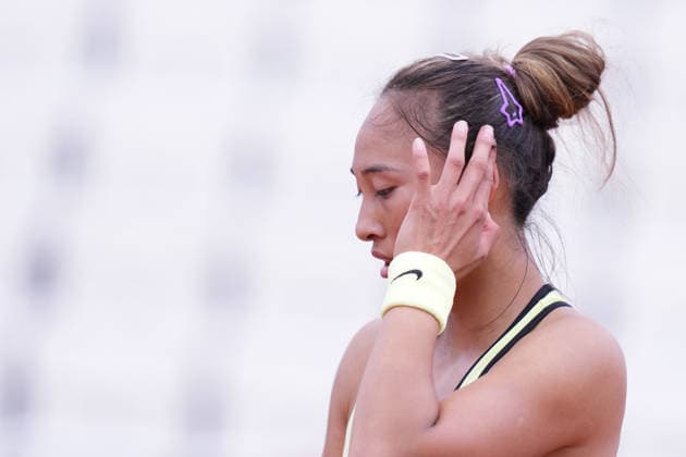 Qinwen Zheng (CHN) during the match between Anna Bondar (HUN) and Qinwen Zheng (CHN) at the Italian Open in Rome, Tuesday, May 5, 2026. (Alfredo Falcone LaPresse)  Copyright: xAlfredoxFalcone LaPressex