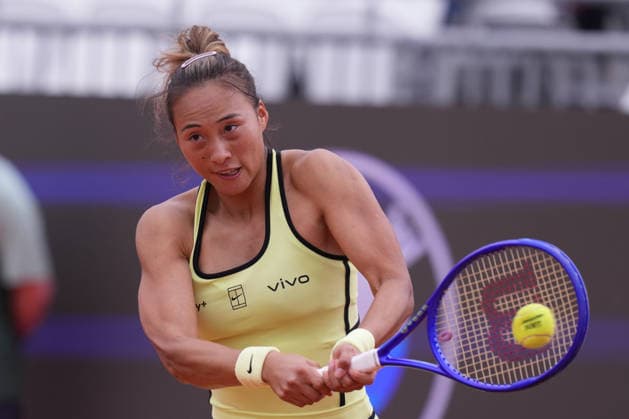 Qinwen Zheng (CHN) during the match between Anna Bondar (HUN) and Qinwen Zheng (CHN) at the Italian Open in Rome, Tuesday, May 5, 2026. (Alfredo Falcone LaPresse)  Copyright: xAlfredoxFalcone LaPressex