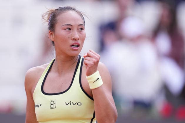Qinwen Zheng (CHN) during the match between Anna Bondar (HUN) and Qinwen Zheng (CHN) at the Italian Open in Rome, Tuesday, May 5, 2026. (Alfredo Falcone LaPresse)  Copyright: xAlfredoxFalcone LaPressex