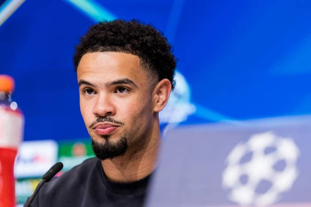 MUNICH, GERMANY - MAY 5: Warren Zaire-Emery (Paris Saint-Germain, 33) during the press conference, PK, Pressekonferenz of Paris Saint-Germain before the match between FC Bayern Muenchen vs Paris Saint-Germain at Allianz Arena on matchday -1 of the UEFA Champions League Semi Final on May 5, 2026 in Munich, Germany. Bavaria Germany Copyright: xSteffiexWunderlx