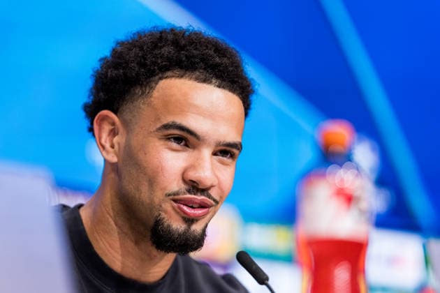 MUNICH, GERMANY - MAY 5: Warren Zaire-Emery (Paris Saint-Germain, 33) during the press conference, PK, Pressekonferenz of Paris Saint-Germain before the match between FC Bayern Muenchen vs Paris Saint-Germain at Allianz Arena on matchday -1 of the UEFA Champions League Semi Final on May 5, 2026 in Munich, Germany. Bavaria Germany Copyright: xSteffiexWunderlx