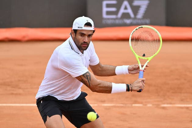 Matteo Berrettini in action during a training session ahead of the Internazionali BNL d Italia Day One at Foro Italico on May 5, 2026 in Rome, Italy.  Copyright: xDomenicoxCippitelli IPAxSportx xipa-agency.netx xx IPA_74457623 IPA_Agency_IPA74457623
