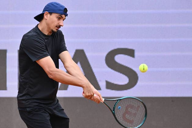 Lorenzo Sonego in action during a training session ahead of the Internazionali BNL d Italia Day One at Foro Italico on May 5, 2026 in Rome, Italy.  Copyright: xDomenicoxCippitelli IPAxSportx xipa-agency.netx xx IPA_74457647 IPA_Agency_IPA74457647