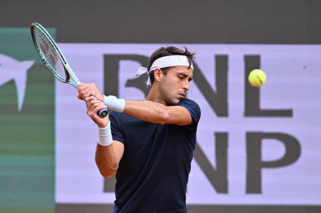 Tomas Martin Etcheverry of Argentina in action during a training session ahead of the Internazionali BNL d Italia Day One at Foro Italico on May 5, 2026 in Rome, Italy.  Copyright: xDomenicoxCippitelli IPAxSportx xipa-agency.netx xx IPA_74457710 IPA_Agency_IPA74457710