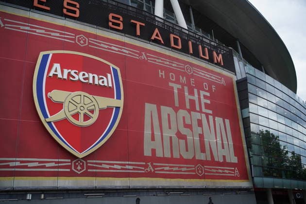 ESP UEFA Champions League semifinal Arsenal v Atletico Madrid Details of the empty stadium and surrounding area before the start of the match during the UEFA Champions League semi final match between Arsenal Football Club v Atletico Madrid played at Emirates Stadium played on May 5th, 2026 in London United Kingdom Futbol Copyright: xAgenciaxLOFx