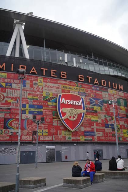 ESP UEFA Champions League semifinal Arsenal v Atletico Madrid Details of the empty stadium and surrounding area before the start of the match during the UEFA Champions League semi final match between Arsenal Football Club v Atletico Madrid played at Emirates Stadium played on May 5th, 2026 in London United Kingdom Football Copyright: xAgenciaxLOFx