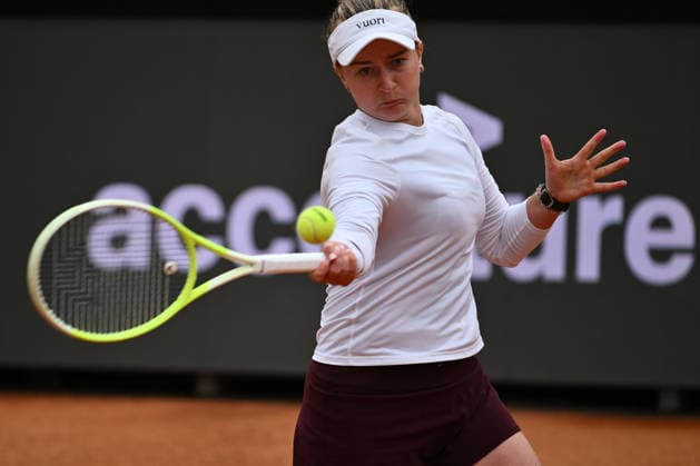 Barbora Krejcikova of Repubblica Ceca in action against Elsa Jacquemot of Francia during the Internazionali BNL d Italia Day One at Foro Italico on May 5, 2026 in Rome, Italy.  Copyright: xDomenicoxCippitelli IPAxSportx xipa-agency.netx xx IPA_74458447 IPA_Agency_IPA74458447