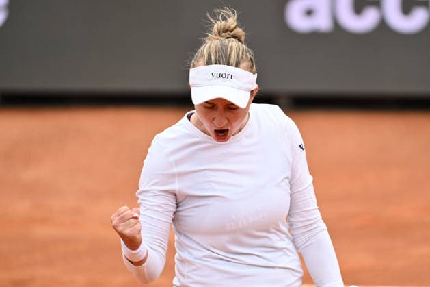 Barbora Krejcikova of Repubblica Ceca in action against Elsa Jacquemot of Francia during the Internazionali BNL d Italia Day One at Foro Italico on May 5, 2026 in Rome, Italy.  Copyright: xDomenicoxCippitelli IPAxSportx xipa-agency.netx xx IPA_74458451 IPA_Agency_IPA74458451