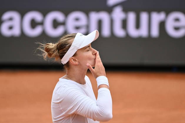 Barbora Krejcikova of Repubblica Ceca in action against Elsa Jacquemot of Francia during the Internazionali BNL d Italia Day One at Foro Italico on May 5, 2026 in Rome, Italy.  Copyright: xDomenicoxCippitelli IPAxSportx xipa-agency.netx xx IPA_74458452 IPA_Agency_IPA74458452