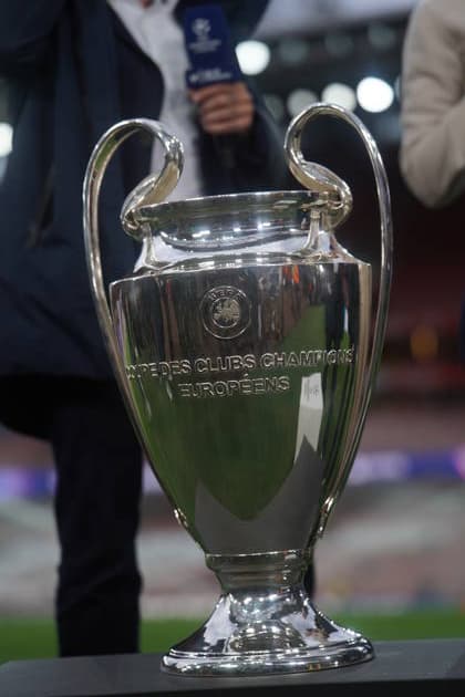 ESP UEFA Champions League semifinal Arsenal v Atletico Madrid the trophy during the UEFA Champions League semi final match between Arsenal Football Club v Atletico Madrid played at Emirates Stadium played on May 5th, 2026 in London United Kingdom Futbol Copyright: xAgenciaxLOFx
