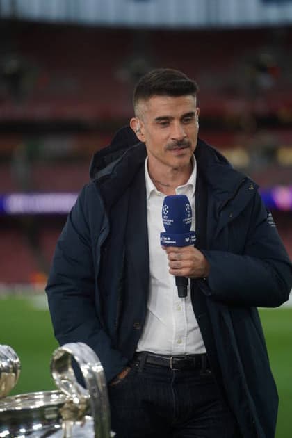 ESP UEFA Champions League semifinal Arsenal v Atletico Madrid Alvaro Benito Movistar television commentator during the UEFA Champions League semi final match between Arsenal Football Club v Atletico Madrid played at Emirates Stadium played on May 5th, 2026 in London United Kingdom Futbol Copyright: xAgenciaxLOFx